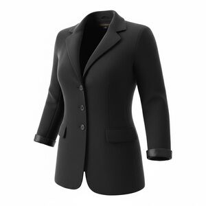 Banana Republic Black Label 100% Wool  Made In Italy Black Blazer Jacket